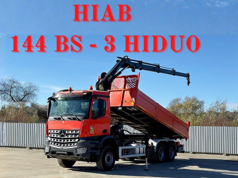 Mercedes-Benz AROCS 2640 *HIAB 144 BS - 3/FUNK + * 6x4 - Xe ben, Xe cẩu tự hành: hình 1 Mercedes-Benz AROCS 2640 *HIAB 144 BS - 3/FUNK + * 6x4 - Xe ben, Xe cẩu tự hành: hình 1