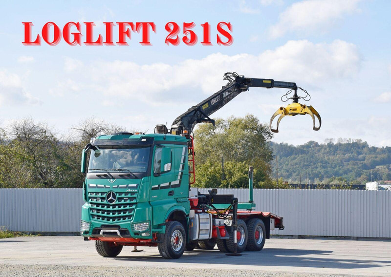 Mercedes-Benz AROCS 3363 *HOLZTRANSPORTER * LOGLIFT 251S /6x4 - Xe chở gỗ, Xe cẩu tự hành: hình 1 Mercedes-Benz AROCS 3363 *HOLZTRANSPORTER * LOGLIFT 251S /6x4 - Xe chở gỗ, Xe cẩu tự hành: hình 1