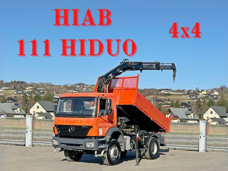 Mercedes-Benz AXOR 1829 * HIAB 1111 HIDUO + FUNK * TOP * 4x4 - Xe ben, Xe cẩu tự hành: hình 1 Mercedes-Benz AXOR 1829 * HIAB 1111 HIDUO + FUNK * TOP * 4x4 - Xe ben, Xe cẩu tự hành: hình 1