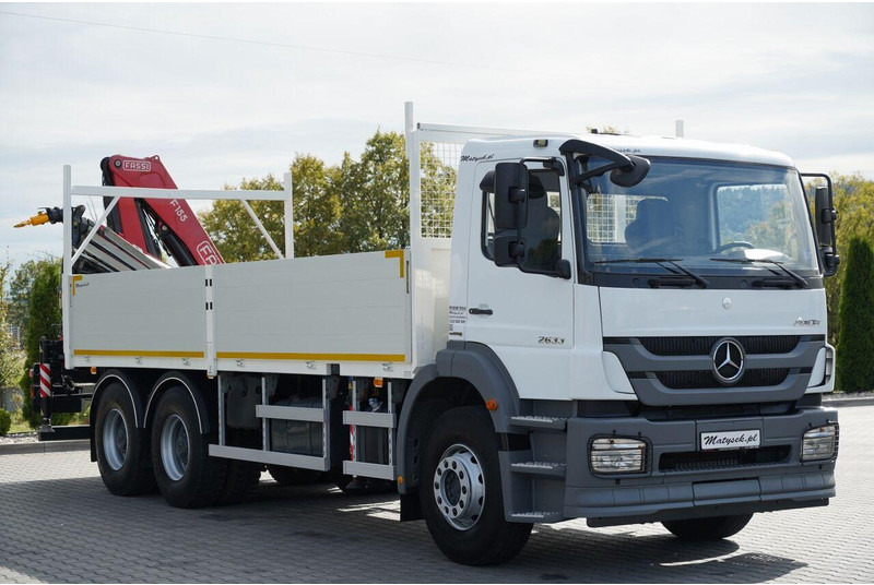 Xe tải thùng lửng/ Phẳng, Xe cẩu tự hành Mercedes-Benz / AXOR 2633 / 6X4 / SKRZYNIOWY - 6,55 M / MOCNA PODŁOGA / HDS FA: hình 14