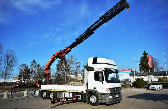 Mercedes-Benz Actros 2546 6x2 Palfinger PK 53002 Crane Kran - Xe tải thùng lửng/ Phẳng, Xe cẩu tự hành: hình 1 Mercedes-Benz Actros 2546 6x2 Palfinger PK 53002 Crane Kran - Xe tải thùng lửng/ Phẳng, Xe cẩu tự hành: hình 1