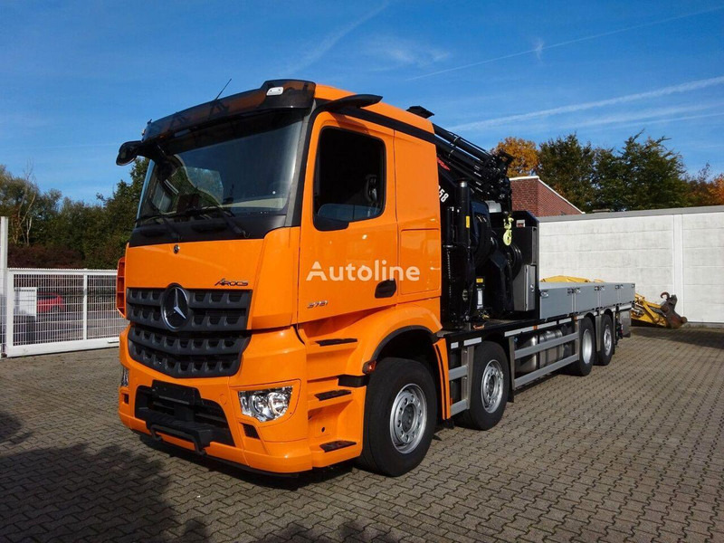 Mercedes-Benz Arocs 3751 - Flatbed+crane - Xe tải thùng lửng/ Phẳng, Xe cẩu tự hành: hình 1 Mercedes-Benz Arocs 3751 - Flatbed+crane - Xe tải thùng lửng/ Phẳng, Xe cẩu tự hành: hình 1