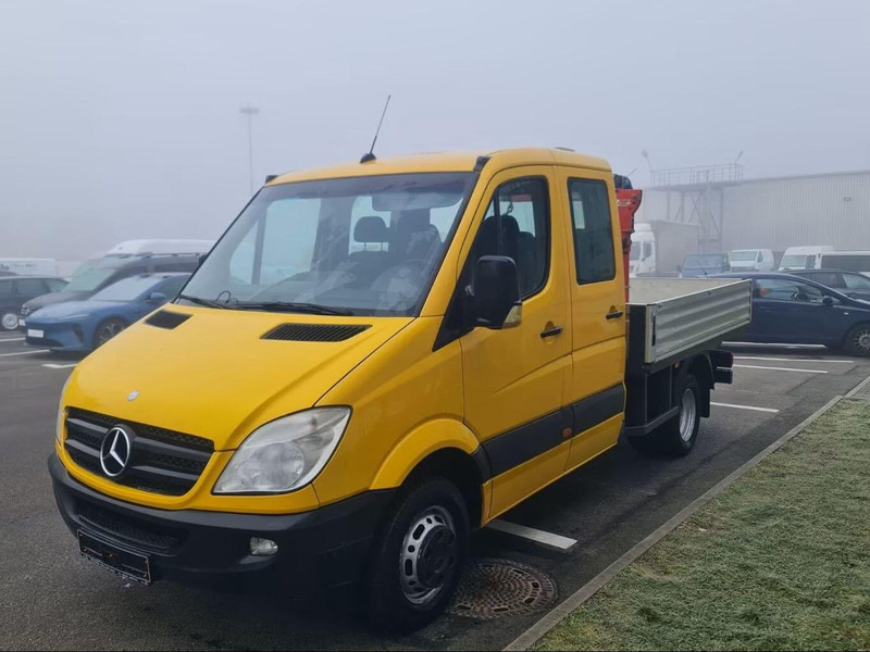 Mercedes-Benz Sprinter 519 CDI Doka - Flatbed truck + crane - Xe tải thùng lửng/ Phẳng, Xe cẩu tự hành: hình 1 Mercedes-Benz Sprinter 519 CDI Doka - Flatbed truck + crane - Xe tải thùng lửng/ Phẳng, Xe cẩu tự hành: hình 1
