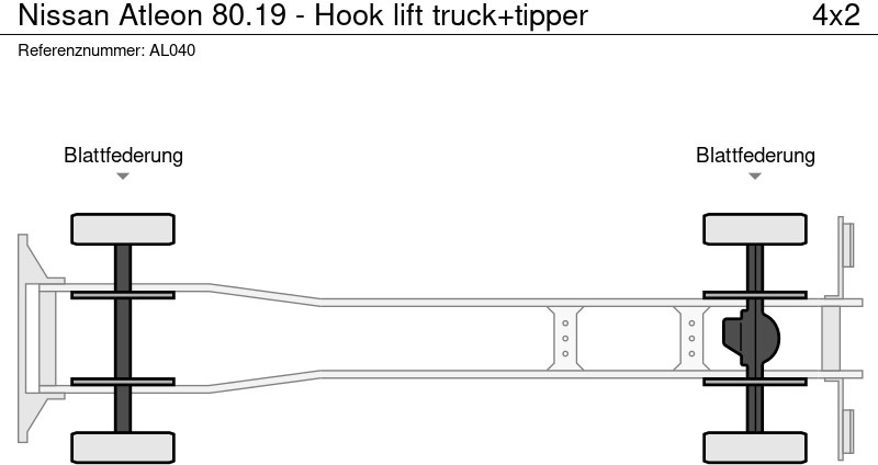 Xe tải nâng móc Nissan Atleon 80.19 - Hook lift truck+tipper: hình 19