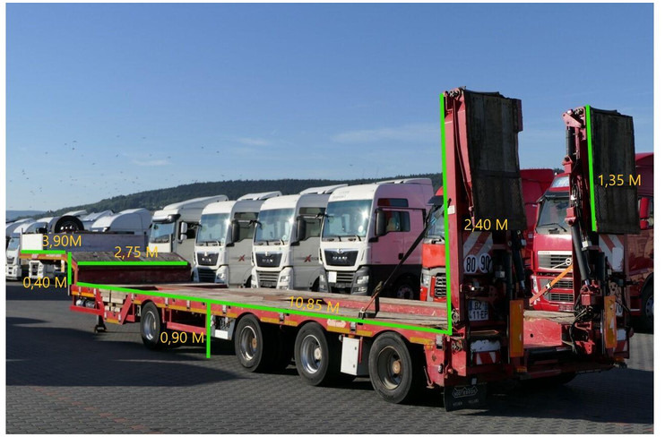 Nooteboom NISKOPODWOZIE LAWETA / 4 OSIOWA / DMC: 73500 KG / NAJAZDY HYDRAU - Sơ mi rơ moóc thùng thấp: hình 2 Nooteboom NISKOPODWOZIE LAWETA / 4 OSIOWA / DMC: 73500 KG / NAJAZDY HYDRAU - Sơ mi rơ moóc thùng thấp: hình 2