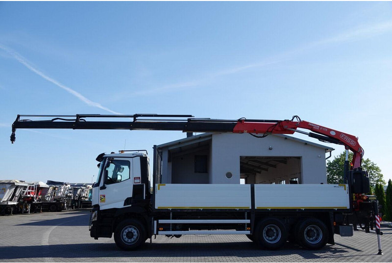 Renault C 380 / 6X4 / SKRZYNIOWY 6.4 M / + HDS FASSI F175A / MAX UDŹWIG - Xe tải thùng lửng/ Phẳng, Xe cẩu tự hành: hình 5 Renault C 380 / 6X4 / SKRZYNIOWY 6.4 M / + HDS FASSI F175A / MAX UDŹWIG - Xe tải thùng lửng/ Phẳng, Xe cẩu tự hành: hình 5
