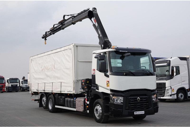Renault C 380 / 6x2 / SKRZYNIOWY / HDS HIAB 138 B-3 WYSÓW 10,5 M / ROTAT - Xe tải thùng mui bạt: hình 1 Renault C 380 / 6x2 / SKRZYNIOWY / HDS HIAB 138 B-3 WYSÓW 10,5 M / ROTAT - Xe tải thùng mui bạt: hình 1