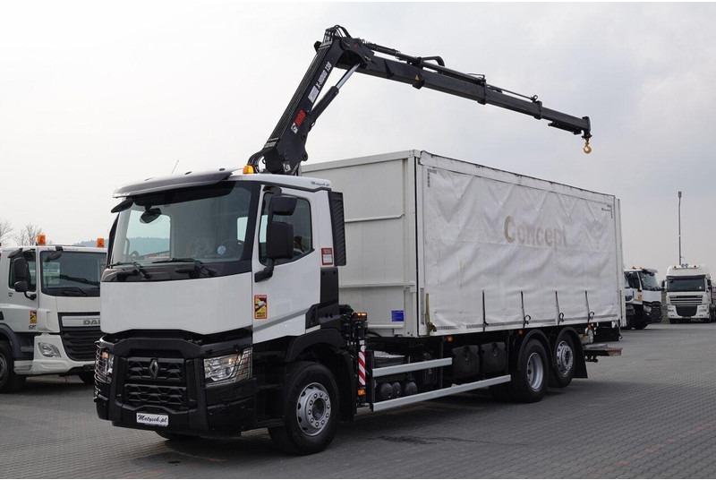 Renault C 380 / 6x2 / SKRZYNIOWY / HDS HIAB 138 B-3 WYSÓW 10,5 M / ROTAT - Xe tải thùng mui bạt: hình 2 Renault C 380 / 6x2 / SKRZYNIOWY / HDS HIAB 138 B-3 WYSÓW 10,5 M / ROTAT - Xe tải thùng mui bạt: hình 2