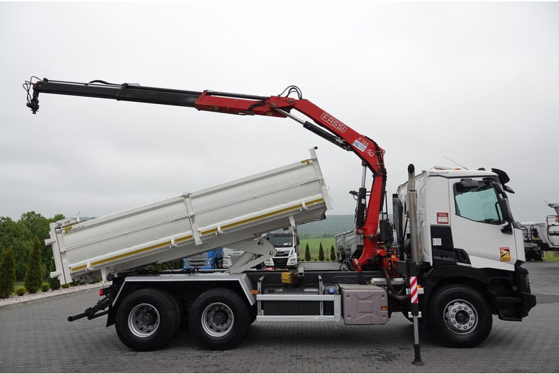 Renault C 380 / 6x4 / WYWROTKA 3 STRONNA + HDS FASSI F135 / HYDROBURTA - Xe ben, Xe cẩu tự hành: hình 5 Renault C 380 / 6x4 / WYWROTKA 3 STRONNA + HDS FASSI F135 / HYDROBURTA - Xe ben, Xe cẩu tự hành: hình 5