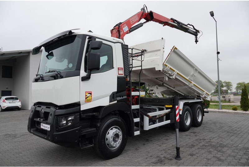 Renault C 380 / 6x4 / WYWROTKA 3 STRONNA + HDS FASSI F135 / HYDROBURTA - Xe ben, Xe cẩu tự hành: hình 2 Renault C 380 / 6x4 / WYWROTKA 3 STRONNA + HDS FASSI F135 / HYDROBURTA - Xe ben, Xe cẩu tự hành: hình 2