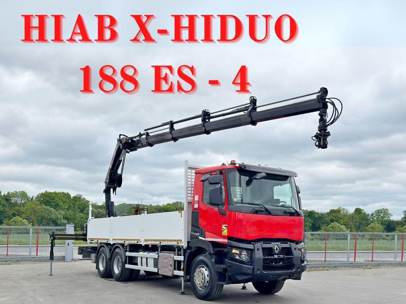 Renault C 400 *HIAB X - HIDUO 188 ES - 4 + FUNK * 6x4 - Xe tải thùng lửng/ Phẳng, Xe cẩu tự hành: hình 1 Renault C 400 *HIAB X - HIDUO 188 ES - 4 + FUNK * 6x4 - Xe tải thùng lửng/ Phẳng, Xe cẩu tự hành: hình 1