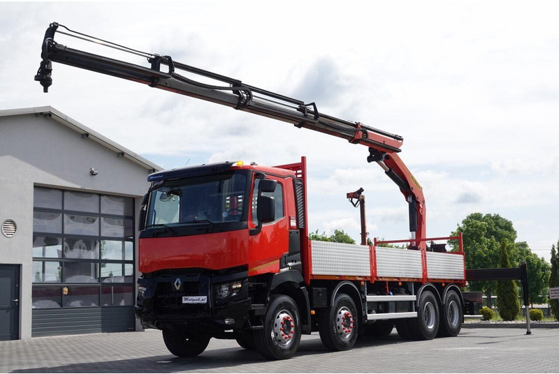 Renault C 430 / 8x4 / SKRZYNIOWY 7 M + HDS PALFINGER PK 24001-K C / WYSÓ - Xe tải thùng lửng/ Phẳng, Xe cẩu tự hành: hình 2 Renault C 430 / 8x4 / SKRZYNIOWY 7 M + HDS PALFINGER PK 24001-K C / WYSÓ - Xe tải thùng lửng/ Phẳng, Xe cẩu tự hành: hình 2