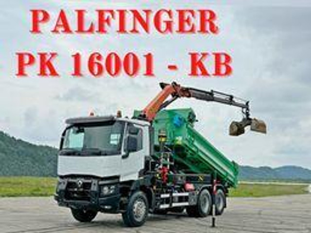 Renault C 430 *KIPPER 5,10 m + PK 16001 - K B* 6x4 - Xe ben, Xe cẩu tự hành: hình 1 Renault C 430 *KIPPER 5,10 m + PK 16001 - K B* 6x4 - Xe ben, Xe cẩu tự hành: hình 1