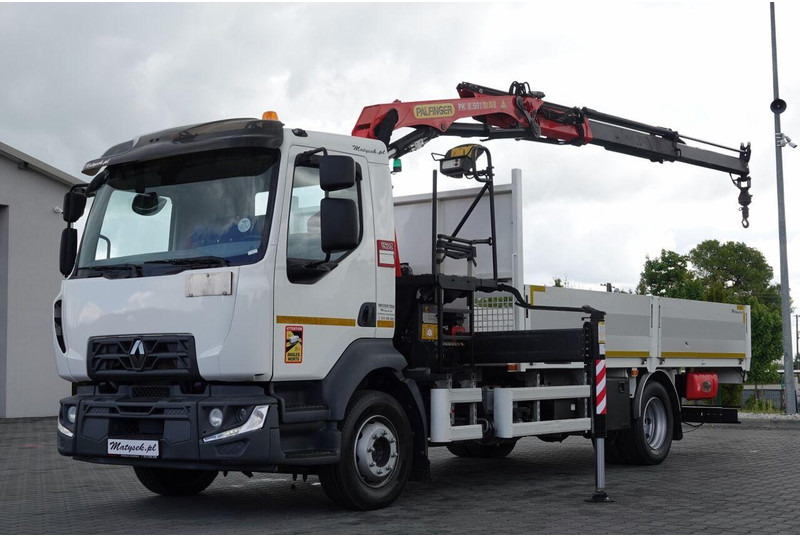 Renault D 210/ 4X2 / SKRZYNIOWY 5 M + HDS PALFINGER PK 8.501 SLD A / UD - Xe tải thùng lửng/ Phẳng, Xe cẩu tự hành: hình 1 Renault D 210/ 4X2 / SKRZYNIOWY 5 M + HDS PALFINGER PK 8.501 SLD A / UD - Xe tải thùng lửng/ Phẳng, Xe cẩu tự hành: hình 1