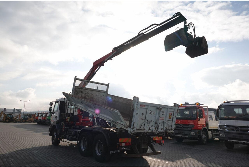 Renault KERAX 410 / 6x4 / WYWROTKA + HDS FASSI F150 / HYDROBURTA / BORDM - Xe ben, Xe cẩu tự hành: hình 3 Renault KERAX 410 / 6x4 / WYWROTKA + HDS FASSI F150 / HYDROBURTA / BORDM - Xe ben, Xe cẩu tự hành: hình 3