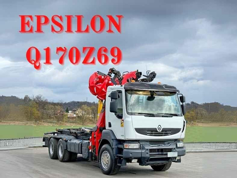 Renault KERAX 460 DXI * ABROLLKIPPER * EPSILON Q170Z69 * 6x4 - Xe tải nâng móc, Xe cẩu tự hành: hình 1 Renault KERAX 460 DXI * ABROLLKIPPER * EPSILON Q170Z69 * 6x4 - Xe tải nâng móc, Xe cẩu tự hành: hình 1