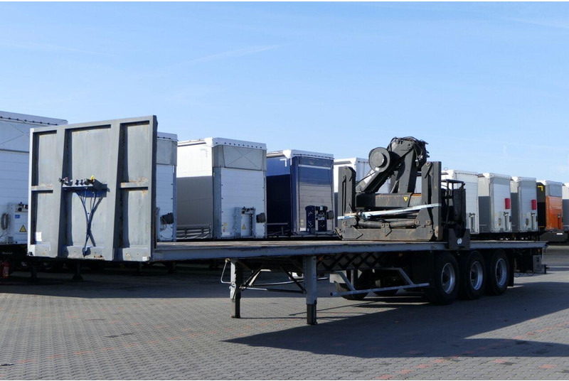 Samro NACZEPA PLATFORMA + HDS HIAB R 150 / DO BUDOWLANKI / PODŁOGA SZY - Sơ mi rơ moóc thùng lửng/ Phẳng: hình 1 Samro NACZEPA PLATFORMA + HDS HIAB R 150 / DO BUDOWLANKI / PODŁOGA SZY - Sơ mi rơ moóc thùng lửng/ Phẳng: hình 1