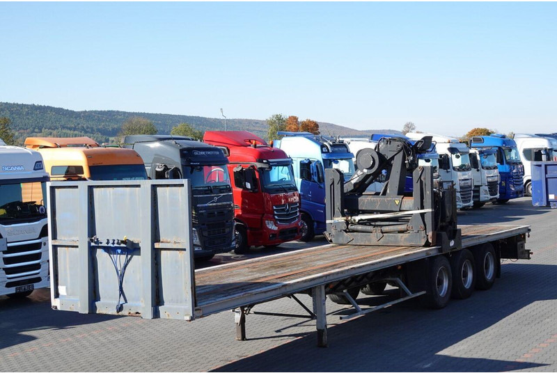 Samro NACZEPA PLATFORMA / + HDS HIAB R 150 F3 - WYSÓW : 8 METRÓW - Sơ mi rơ moóc thùng lửng/ Phẳng: hình 1 Samro NACZEPA PLATFORMA / + HDS HIAB R 150 F3 - WYSÓW : 8 METRÓW - Sơ mi rơ moóc thùng lửng/ Phẳng: hình 1