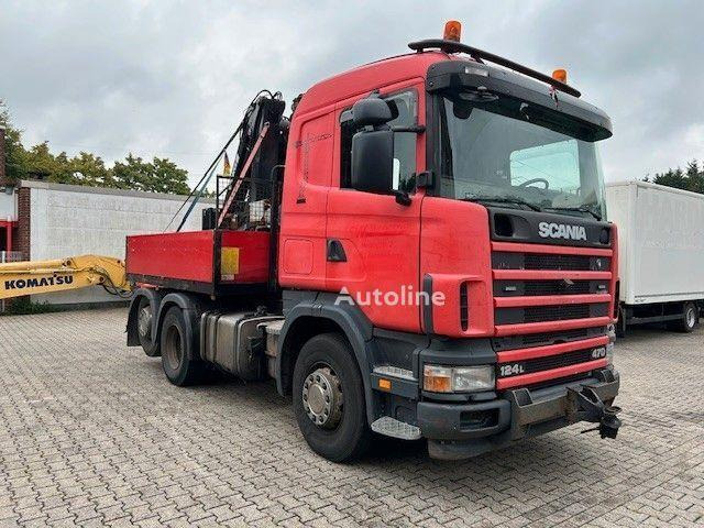 Scania 124 L 470 - Flatbed + crane - Xe tải thùng lửng/ Phẳng, Xe cẩu tự hành: hình 2 Scania 124 L 470 - Flatbed + crane - Xe tải thùng lửng/ Phẳng, Xe cẩu tự hành: hình 2