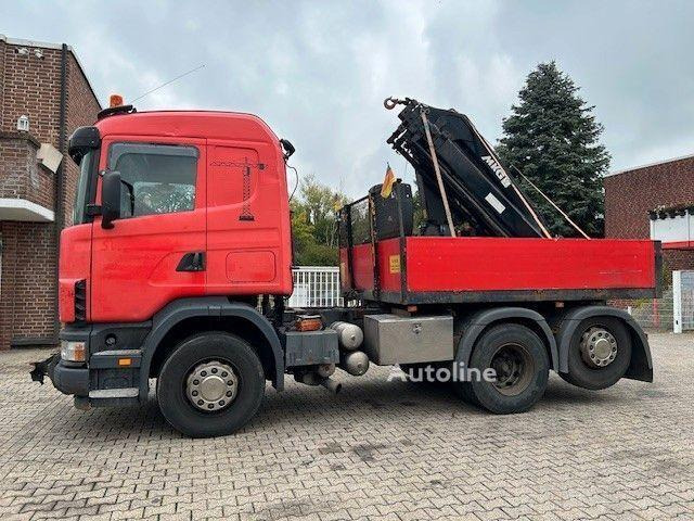 Scania 124 L 470 - Flatbed + crane - Xe tải thùng lửng/ Phẳng, Xe cẩu tự hành: hình 1 Scania 124 L 470 - Flatbed + crane - Xe tải thùng lửng/ Phẳng, Xe cẩu tự hành: hình 1