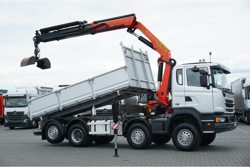 Scania G 400 / E 5 / 8 X 4 / 4 x 4 / WYWROTKA + HDS / TRIDEM / PALFINGE - Xe ben, Xe cẩu tự hành: hình 4 Scania G 400 / E 5 / 8 X 4 / 4 x 4 / WYWROTKA + HDS / TRIDEM / PALFINGE - Xe ben, Xe cẩu tự hành: hình 4