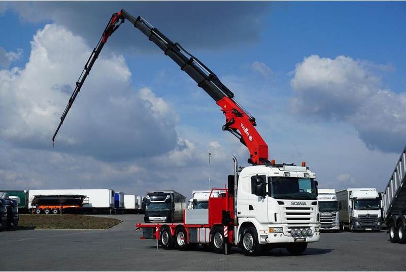 Scania G 480 / 8 X 2 / SKRZYNIOWY + HDS / HMF THOR - O K6 + JIB FJ 2000 - Xe tải thùng lửng/ Phẳng, Xe cẩu tự hành: hình 1 Scania G 480 / 8 X 2 / SKRZYNIOWY + HDS / HMF THOR - O K6 + JIB FJ 2000 - Xe tải thùng lửng/ Phẳng, Xe cẩu tự hành: hình 1