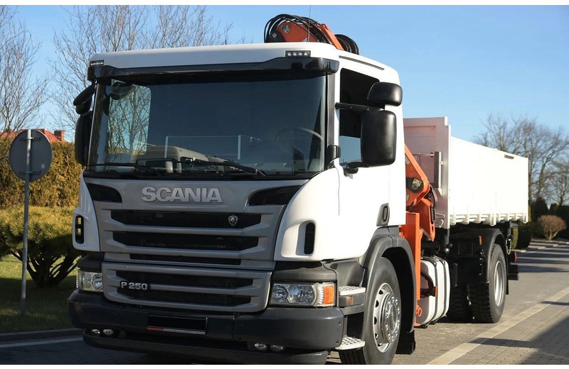 Scania P 250 - 3 way tipper + crane - Xe ben, Xe cẩu tự hành: hình 3 Scania P 250 - 3 way tipper + crane - Xe ben, Xe cẩu tự hành: hình 3