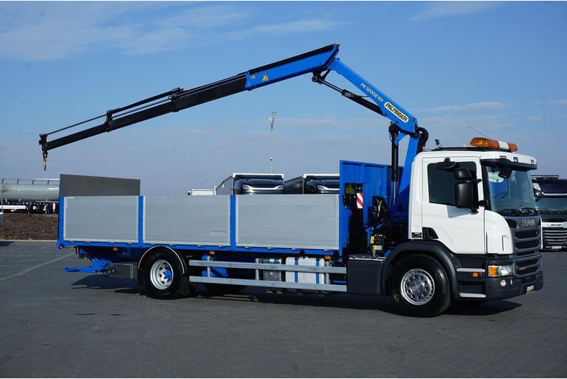 Scania P 250 / ACC / SKRZYNIOWY + HDS + WINDA / PALFINGER PK 12 002 - E - Xe tải thùng lửng/ Phẳng, Xe cẩu tự hành: hình 4 Scania P 250 / ACC / SKRZYNIOWY + HDS + WINDA / PALFINGER PK 12 002 - E - Xe tải thùng lửng/ Phẳng, Xe cẩu tự hành: hình 4