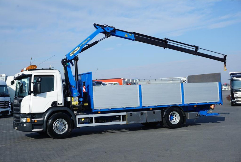 Scania P 250 / ACC / SKRZYNIOWY + HDS + WINDA / PALFINGER PK 12 002 - E - Xe tải thùng lửng/ Phẳng, Xe cẩu tự hành: hình 3 Scania P 250 / ACC / SKRZYNIOWY + HDS + WINDA / PALFINGER PK 12 002 - E - Xe tải thùng lửng/ Phẳng, Xe cẩu tự hành: hình 3