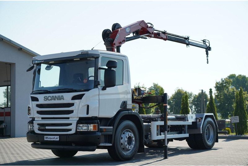 Scania P 280 / 4X2 / SIŁOWNIK DO WYWROTU / + HDS HMF 635 / UDŹWIG 1 500 - Xe ben: hình 1 Scania P 280 / 4X2 / SIŁOWNIK DO WYWROTU / + HDS HMF 635 / UDŹWIG 1 500 - Xe ben: hình 1