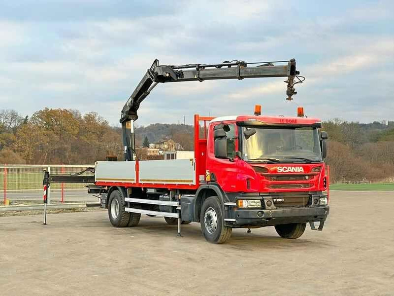 Scania P 280 * HIAB 122 E - 2 HIDUO + FUNK* TOPZUSTAND - Xe tải thùng lửng/ Phẳng, Xe cẩu tự hành: hình 2 Scania P 280 * HIAB 122 E - 2 HIDUO + FUNK* TOPZUSTAND - Xe tải thùng lửng/ Phẳng, Xe cẩu tự hành: hình 2
