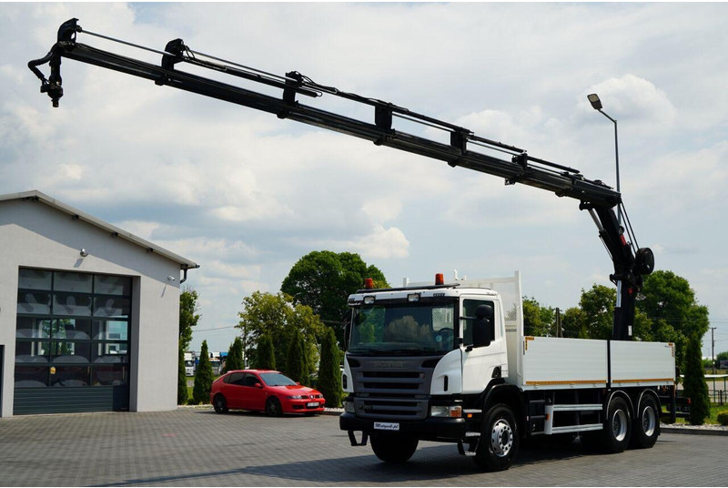 Scania P 360 / 6X4 / SKRZYNIOWY 4.85 + HDS HIAB 211 E-6 HIDUO / UDŹWIG - Xe tải thùng lửng/ Phẳng, Xe cẩu tự hành: hình 3 Scania P 360 / 6X4 / SKRZYNIOWY 4.85 + HDS HIAB 211 E-6 HIDUO / UDŹWIG - Xe tải thùng lửng/ Phẳng, Xe cẩu tự hành: hình 3