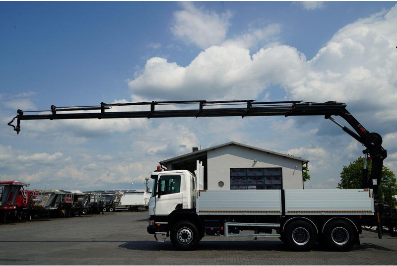Scania P 360 / 6X4 / SKRZYNIOWY 4.85 + HDS HIAB 211 E-6 HIDUO / UDŹWIG - Xe tải thùng lửng/ Phẳng, Xe cẩu tự hành: hình 5 Scania P 360 / 6X4 / SKRZYNIOWY 4.85 + HDS HIAB 211 E-6 HIDUO / UDŹWIG - Xe tải thùng lửng/ Phẳng, Xe cẩu tự hành: hình 5