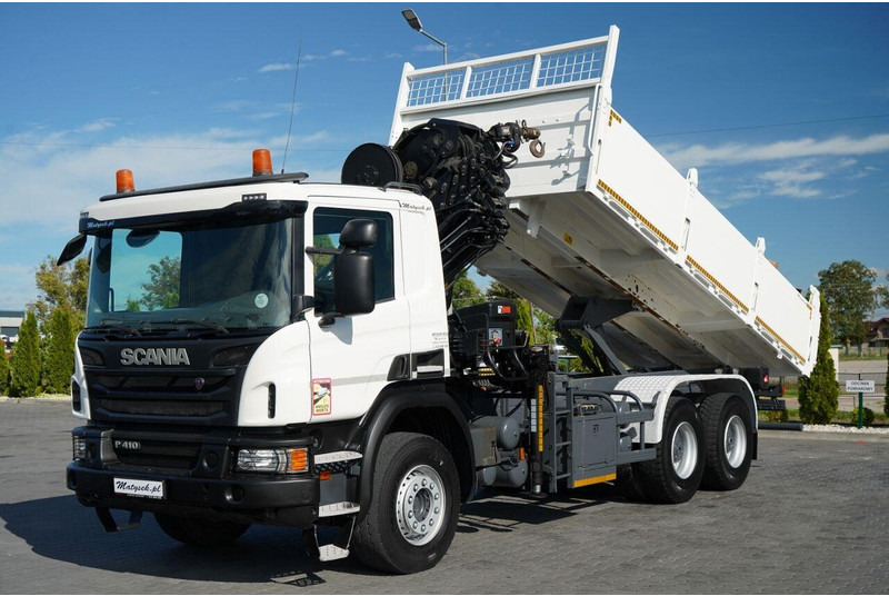 Scania P 410 / 6x4 / WYWROTKA - 6 M + HDS HIAB XS 211 / STEROWANIE RADI - Xe ben, Xe cẩu tự hành: hình 1 Scania P 410 / 6x4 / WYWROTKA - 6 M + HDS HIAB XS 211 / STEROWANIE RADI - Xe ben, Xe cẩu tự hành: hình 1