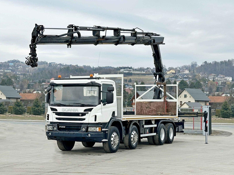 Scania P 410*PLATFORM 7,00m*HIAB 244 E-5 HIPRO+FUNK/8x4 - Xe tải thùng lửng/ Phẳng, Xe cẩu tự hành: hình 2 Scania P 410*PLATFORM 7,00m*HIAB 244 E-5 HIPRO+FUNK/8x4 - Xe tải thùng lửng/ Phẳng, Xe cẩu tự hành: hình 2