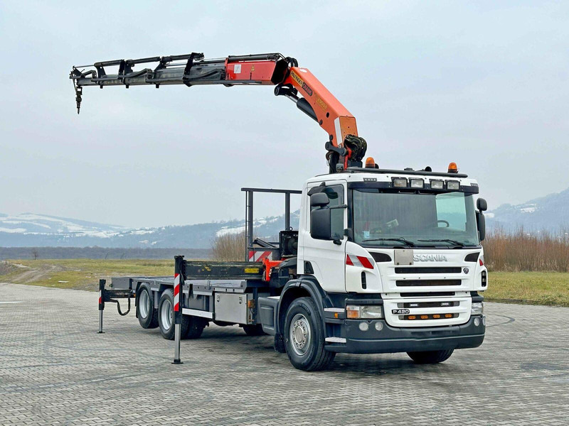 Scania P 420* PLATFORM 6,80m * PK 29002+FUNK * TOP - Xe tải thùng lửng/ Phẳng, Xe cẩu tự hành: hình 2 Scania P 420* PLATFORM 6,80m * PK 29002+FUNK * TOP - Xe tải thùng lửng/ Phẳng, Xe cẩu tự hành: hình 2