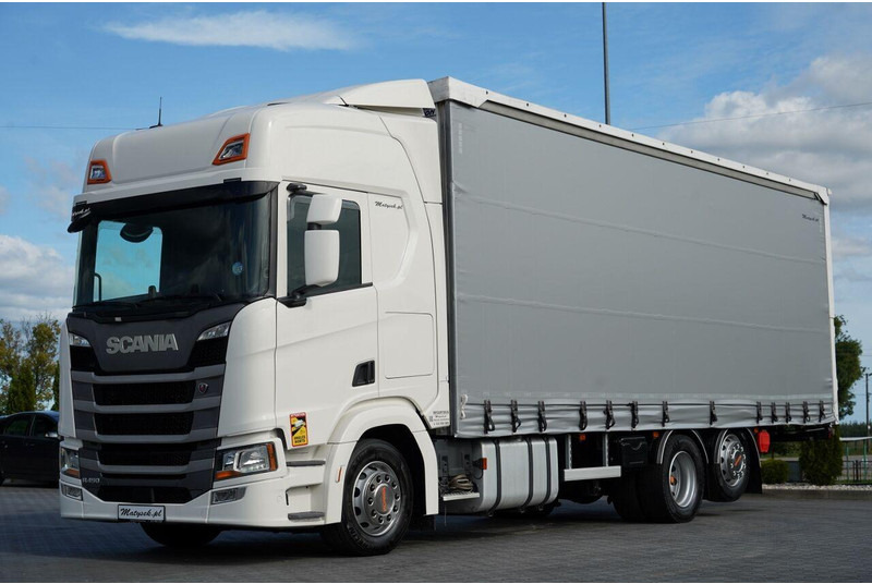 Scania R 450 / MEGA / 6x2 / FIRANKA - 8,2 m / SOLÓWKA / OŚ PODNOSZONA / - Xe tải thùng mui bạt: hình 1 Scania R 450 / MEGA / 6x2 / FIRANKA - 8,2 m / SOLÓWKA / OŚ PODNOSZONA / - Xe tải thùng mui bạt: hình 1
