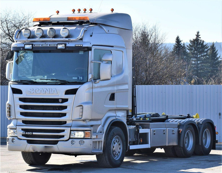 Scania R 480 Abrollkipper * 6x4 * Top Zustand ! - Xe tải nâng móc: hình 4 Scania R 480 Abrollkipper * 6x4 * Top Zustand ! - Xe tải nâng móc: hình 4