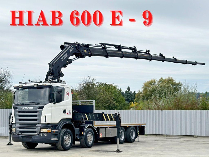 Scania R 620*PLATFORM 6,45m*HIAB 600 E - 9 + FUNK / 8x4 - Xe tải thùng lửng/ Phẳng, Xe cẩu tự hành: hình 1 Scania R 620*PLATFORM 6,45m*HIAB 600 E - 9 + FUNK / 8x4 - Xe tải thùng lửng/ Phẳng, Xe cẩu tự hành: hình 1