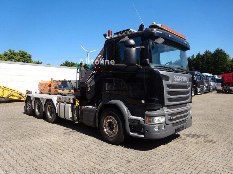 Scania R490 - Hook lift truck + crane 8x4 - Xe tải nâng móc, Xe cẩu tự hành: hình 2 Scania R490 - Hook lift truck + crane 8x4 - Xe tải nâng móc, Xe cẩu tự hành: hình 2