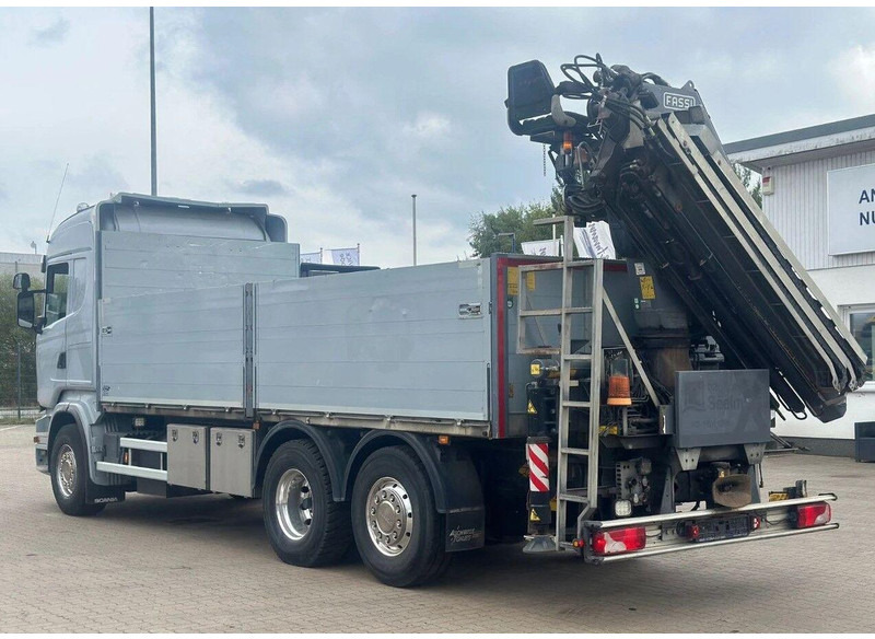 Scania R500 V8 6x2 Flatbed + Crane Fassi 235 - Xe tải thùng lửng/ Phẳng, Xe cẩu tự hành: hình 4 Scania R500 V8 6x2 Flatbed + Crane Fassi 235 - Xe tải thùng lửng/ Phẳng, Xe cẩu tự hành: hình 4