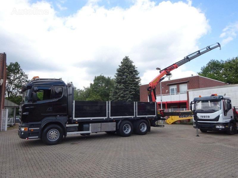 Scania R620 V8 6x2 Flatbed + Palfinger Crane PK 22002 EH - Xe tải thùng lửng/ Phẳng, Xe cẩu tự hành: hình 4 Scania R620 V8 6x2 Flatbed + Palfinger Crane PK 22002 EH - Xe tải thùng lửng/ Phẳng, Xe cẩu tự hành: hình 4
