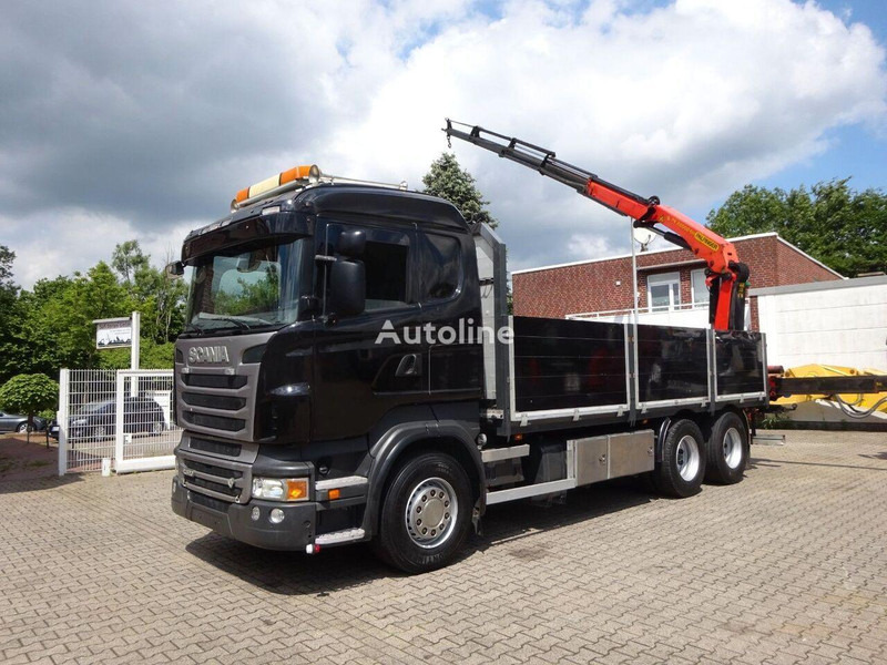 Scania R620 V8 - Flatbed+crane - Xe tải thùng lửng/ Phẳng, Xe cẩu tự hành: hình 1 Scania R620 V8 - Flatbed+crane - Xe tải thùng lửng/ Phẳng, Xe cẩu tự hành: hình 1