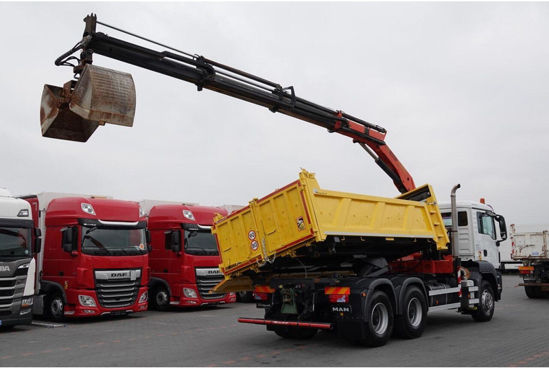Xe ben, Xe cẩu tự hành Scania TGS 33.360 / 6x4 / WYWROTKA + HDS PALFINGER PK 15 500 wysów 10m: hình 9