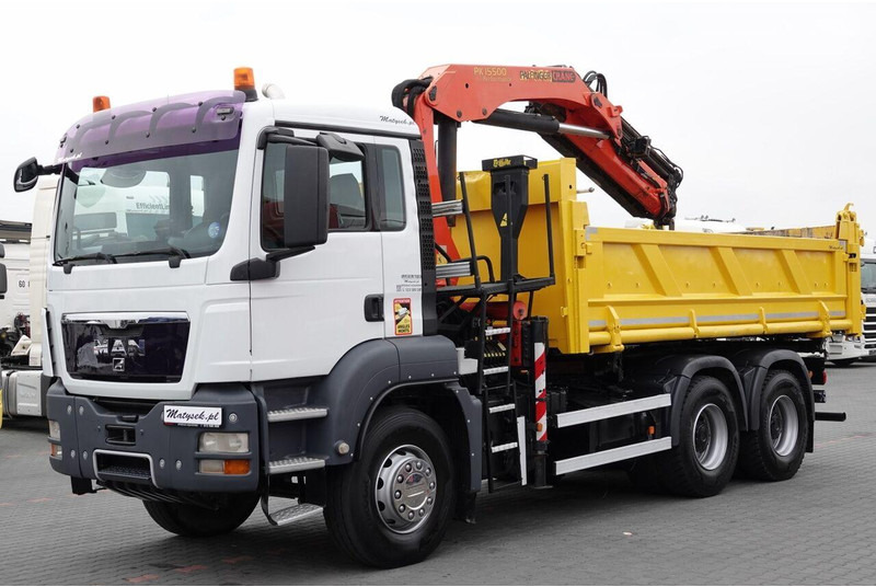Xe ben, Xe cẩu tự hành Scania TGS 33.360 / 6x4 / WYWROTKA + HDS PALFINGER PK 15 500 wysów 10m: hình 12
