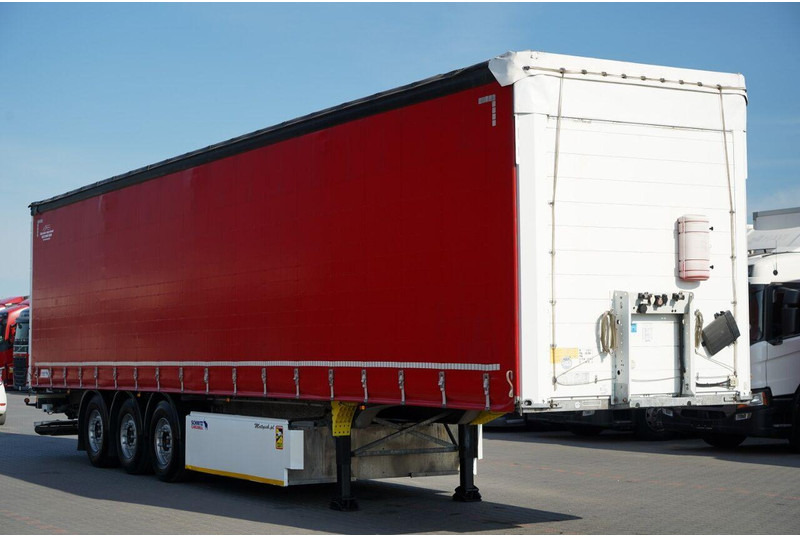 Schmitz Cargobull FIRANKA / STANDARD / 2x OŚ PODNOSZONA / WINDA / KOSZ NA PALETY / - Sơ mi rơ moóc mui bạt: hình 1 Schmitz Cargobull FIRANKA / STANDARD / 2x OŚ PODNOSZONA / WINDA / KOSZ NA PALETY / - Sơ mi rơ moóc mui bạt: hình 1