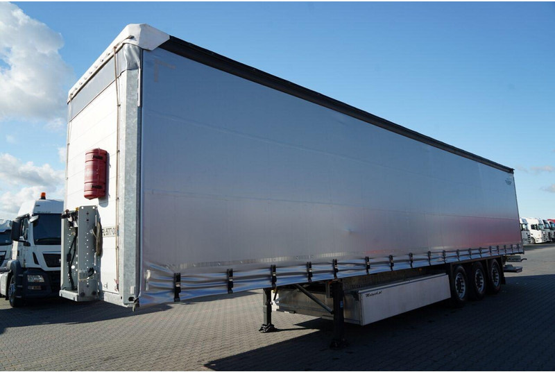 Schmitz Cargobull FIRANKA / WINDA ZAŁADOWCZA / 2x OŚ PODNOSZONA / KOSZ NA PALETY - Sơ mi rơ moóc mui bạt: hình 4 Schmitz Cargobull FIRANKA / WINDA ZAŁADOWCZA / 2x OŚ PODNOSZONA / KOSZ NA PALETY - Sơ mi rơ moóc mui bạt: hình 4