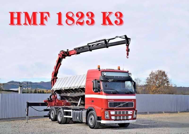 Volvo FH 480 Kipper 6,20m + HMF 1823 K3 + FUNK - Xe ben, Xe cẩu tự hành: hình 1 Volvo FH 480 Kipper 6,20m + HMF 1823 K3 + FUNK - Xe ben, Xe cẩu tự hành: hình 1