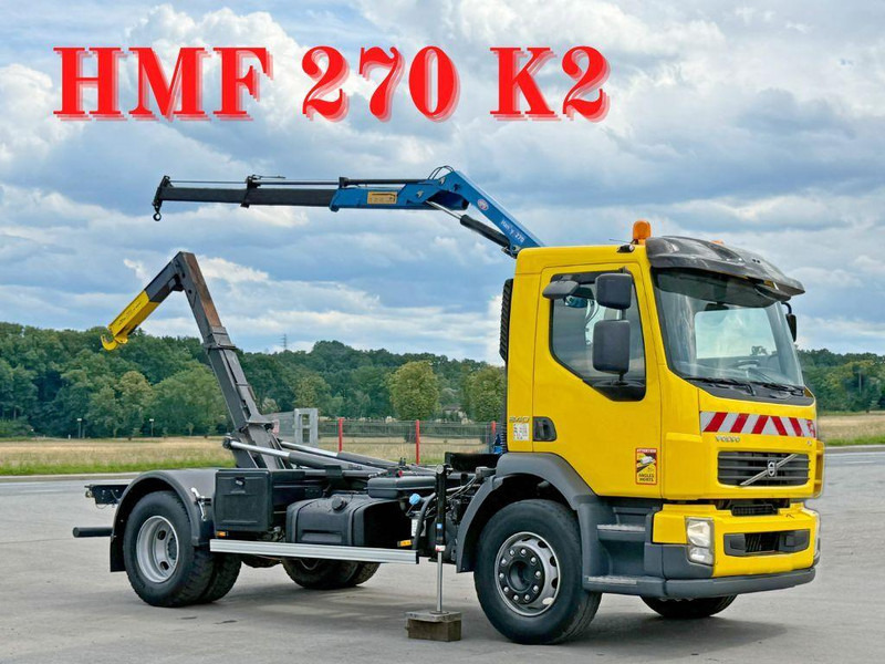 Volvo FL 240 * Abrollkipper * HMF 270 K2 * TOPZUSTAND - Xe tải nâng móc, Xe cẩu tự hành: hình 1 Volvo FL 240 * Abrollkipper * HMF 270 K2 * TOPZUSTAND - Xe tải nâng móc, Xe cẩu tự hành: hình 1