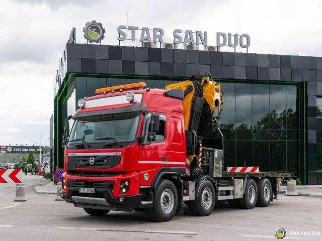 Volvo FMX 500 8x2 Effer 585 Fly Jib Winch Crane Kran - Xe tải thùng lửng/ Phẳng, Xe cẩu tự hành: hình 4 Volvo FMX 500 8x2 Effer 585 Fly Jib Winch Crane Kran - Xe tải thùng lửng/ Phẳng, Xe cẩu tự hành: hình 4